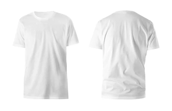 Voor- en achterkant uitzicht op t-shirt — Stockfoto