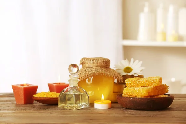 Natural treatments on  table — Stock Photo, Image