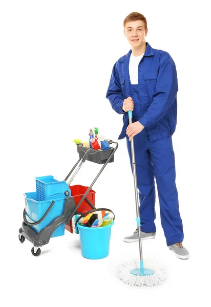 Ung service man — Stockfoto