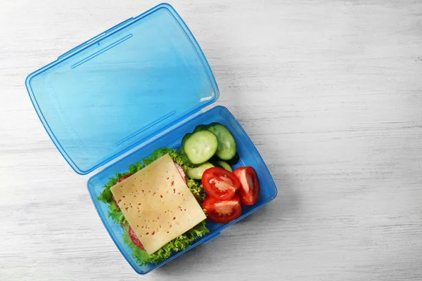 Lunch box z żywności — Zdjęcie stockowe