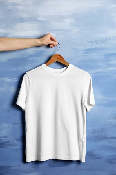 Blank cotton t-shirt — Stock Photo, Image