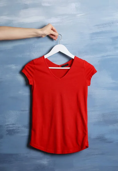 Blank cotton t-shirt — Stock Photo, Image