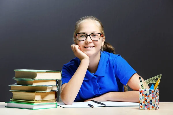 Studentské studium ve třídě — Stock fotografie