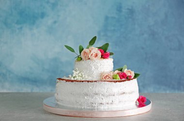 lezzetli düğün pastası 