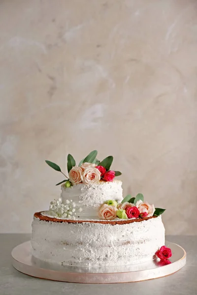 Délicieux gâteau de mariage — Photo