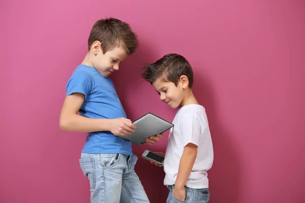 Cute little brothers — Stock Photo, Image