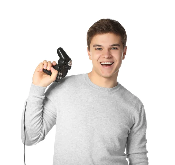 Adolescente jugando videojuego — Foto de Stock