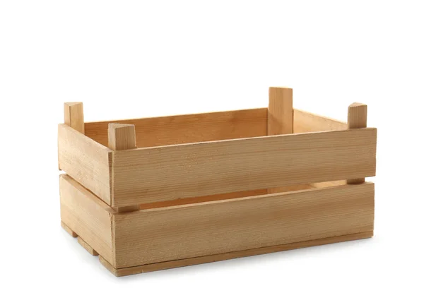 Caja de madera vacía — Foto de Stock