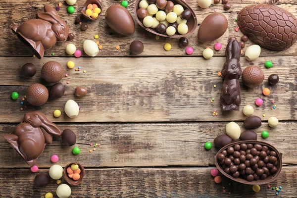 Velikonoční vejíčka čokoládová — Stock fotografie