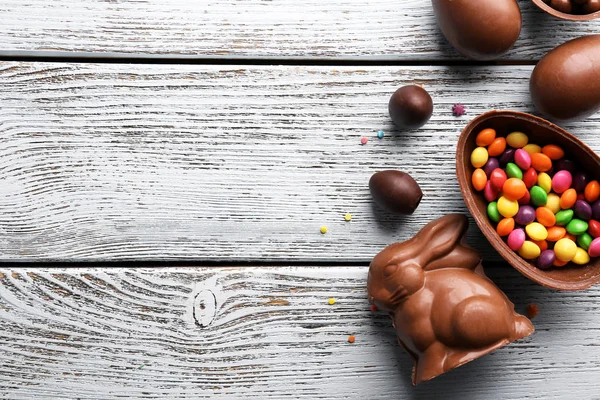 Chocolate Easter eggs — Stock Photo, Image