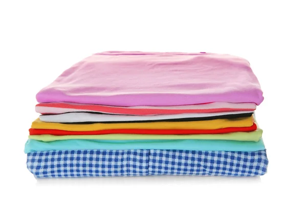 Pilha de roupas coloridas — Fotografia de Stock