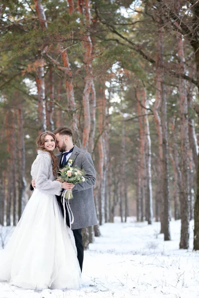 Beau mariage d'hiver — Photo