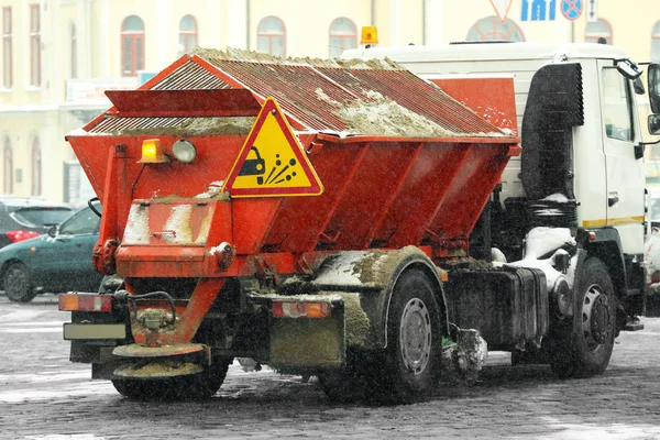 Snow plow truck — Stock Photo, Image
