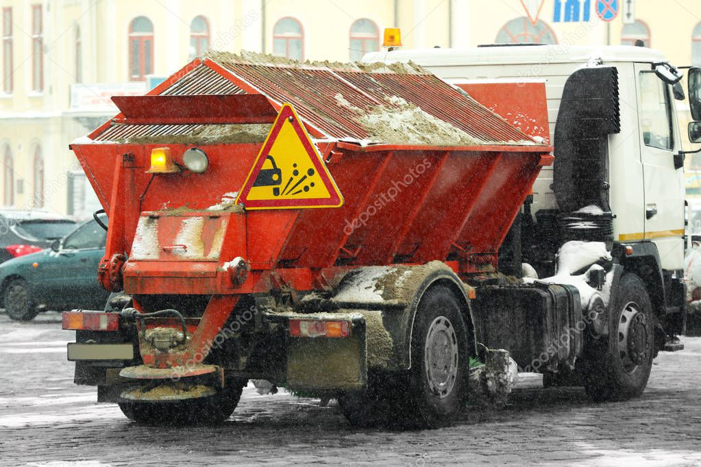 Snow plow truck  