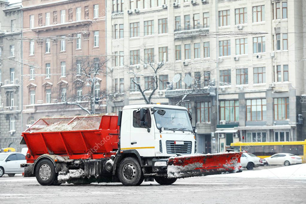 Snow plow truck  