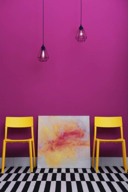 duvar arka plan üzerinde koltukları