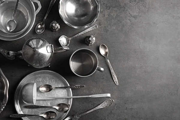 Set de platos y cubiertos — Foto de Stock