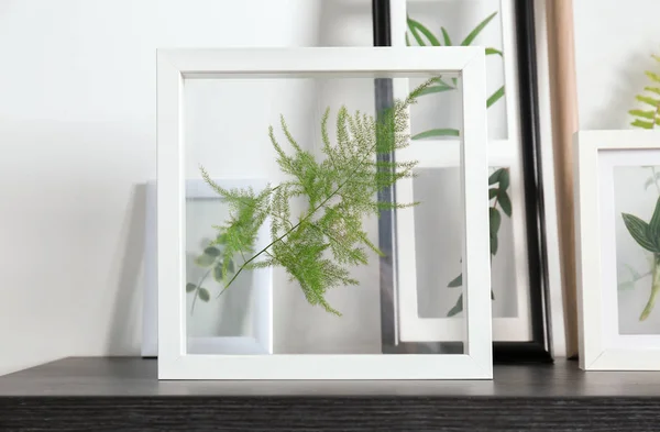 Frames met groene bladeren — Stockfoto