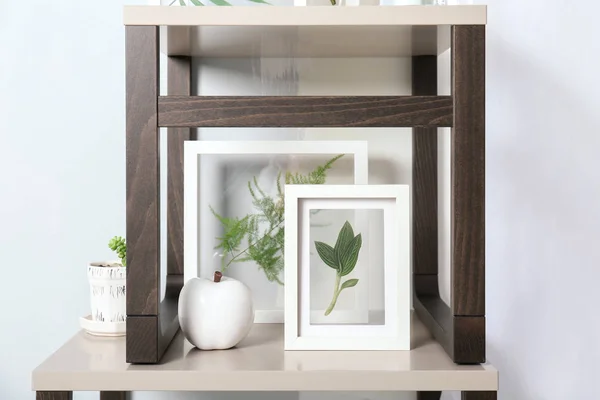 Frames with green leaves — Stock Photo, Image