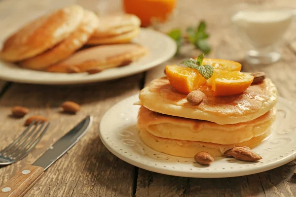 Stack of fresh pancakes — Stock Photo, Image