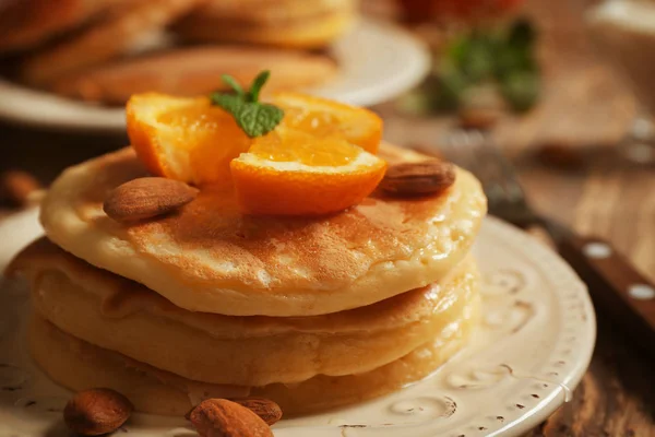 Stack of fresh pancakes — Stock Photo, Image