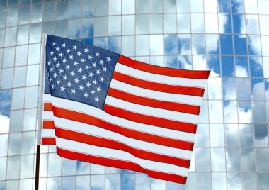 Amerikan bayrağı closeup 