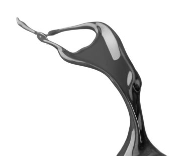 Siyah sıvı sıçrama  