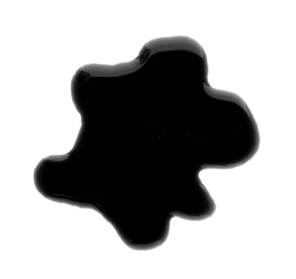 Black fluid on white — Stock Photo, Image