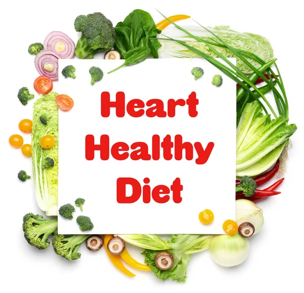 Dieta para el concepto saludable del corazón . — Foto de Stock