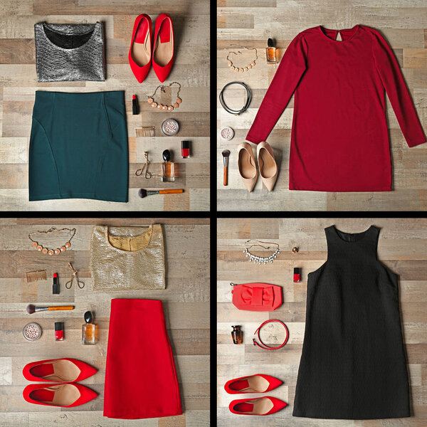 Set of different outfits 