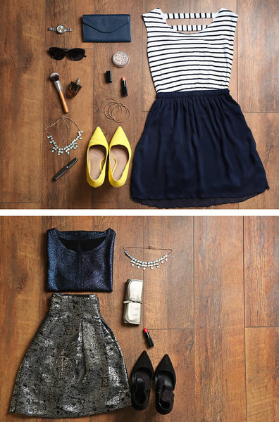 Set of different outfits 