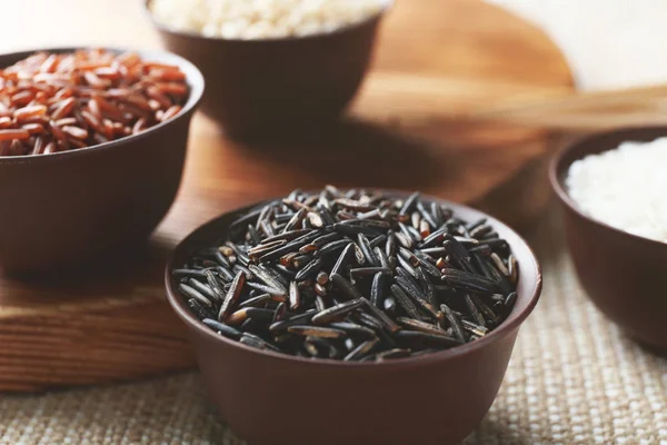 Diferentes tipos de arroz — Foto de Stock