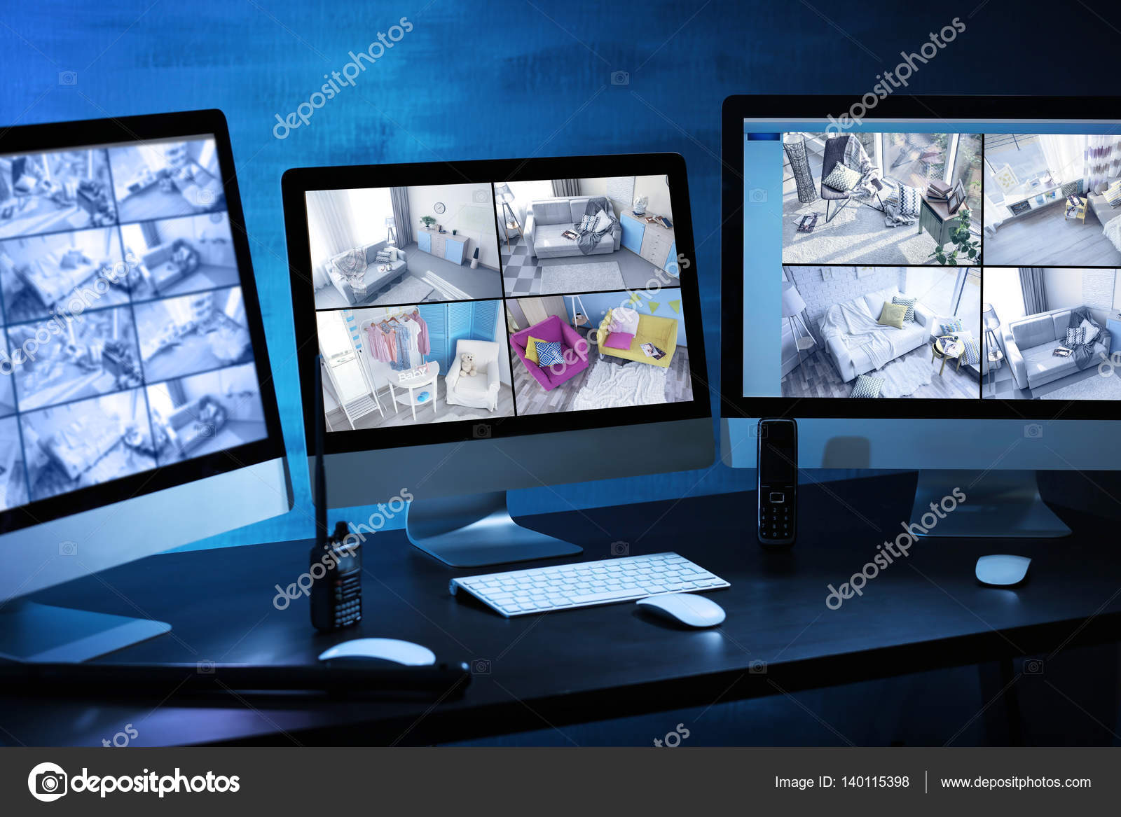 Safeguard office workplace Stock Photo by ©belchonock 140115398