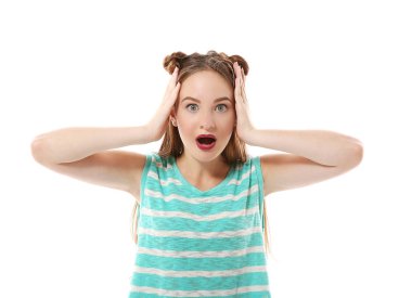 neşeli kız portresi  