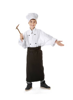 Şef üniformalı yakışıklı  