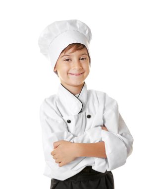 Şef üniformalı yakışıklı  