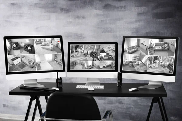 Özel mülkiyet ve modern teknoloji güvenliği. Güvenlik amacıyla ofis işyeri