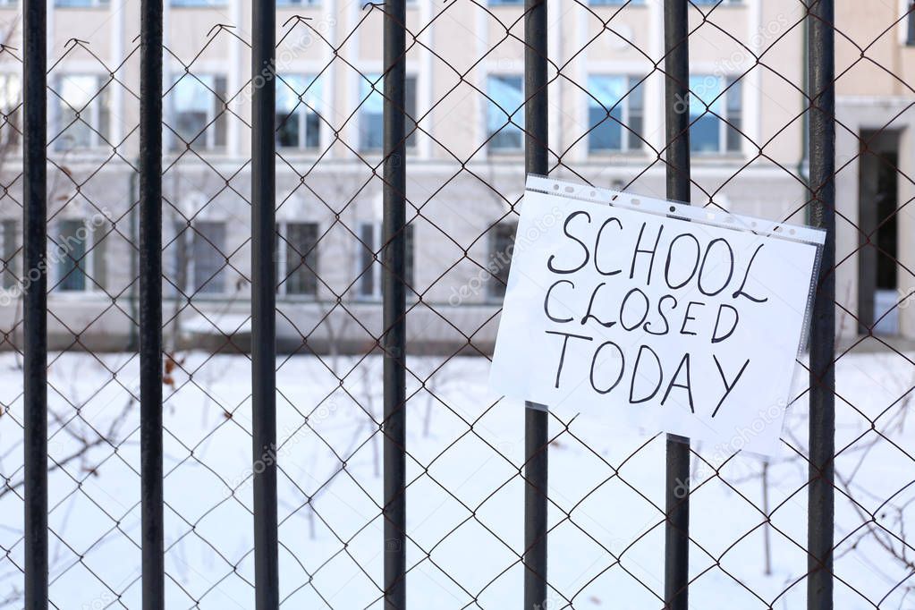 School closed due to heavy snowfall