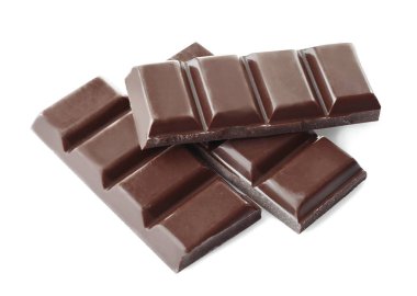 Kırık çikolata parçaları  