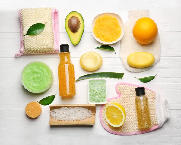 Body care set for peeling — Stock Photo, Image