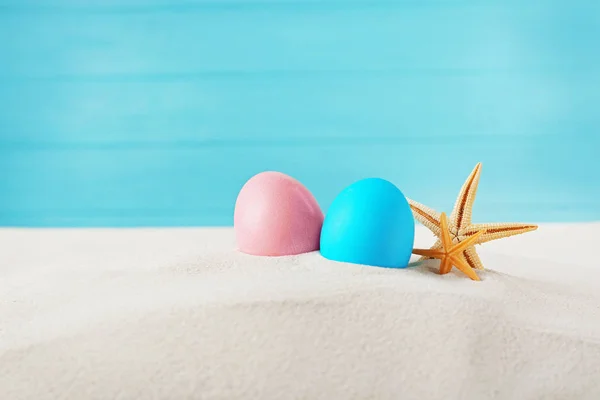 Paaseieren met zand — Stockfoto