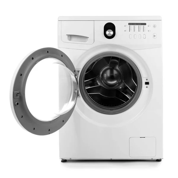 Waschmaschine auf weiß — Stockfoto