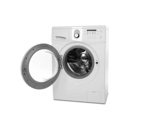 Washing machine on white — Stock Photo, Image