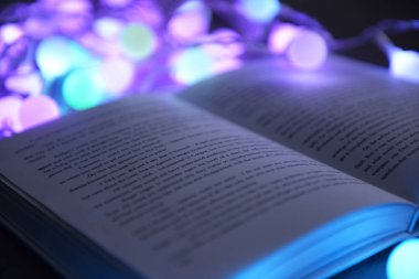 kitap ve güzel garland