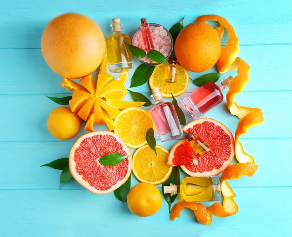 Aroma olej s citrusy — Stock fotografie