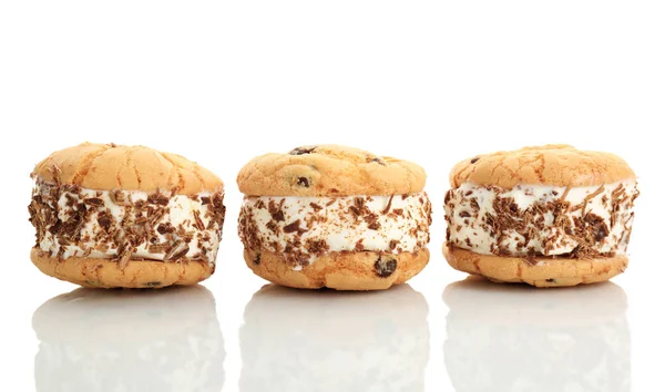 Ice cream cookie sandwiches — Stock Photo, Image