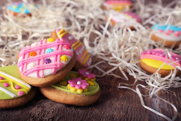Yaratıcı Paskalya kurabiyeleri ve dekorasyon — Stok fotoğraf