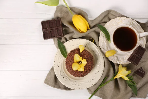 Deliciosa rosquilla de chocolate —  Fotos de Stock