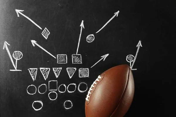 Scheme of football game — Stock Photo, Image