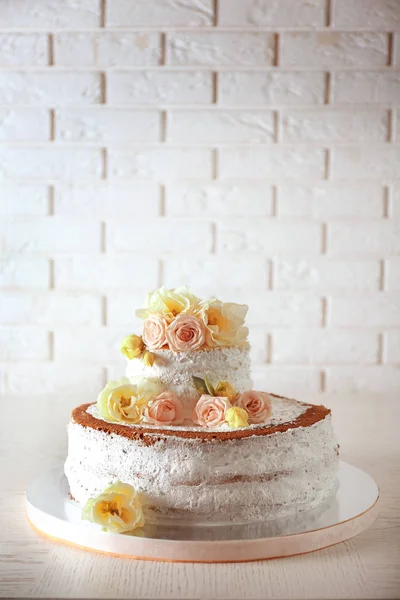 Délicieux gâteau de mariage — Photo